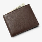 Slim Bifold Wallet Brown Leather