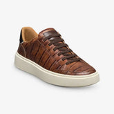 Oliver Slip-on Stretch-lace Sneaker Chestnut Embossed Croc Leather