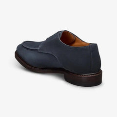 Rivington Apron-toe Derby Dress Shoe Navy Suede
