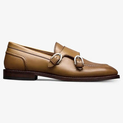 Randolph Monk Strap Dress Shoe Walnut Leather