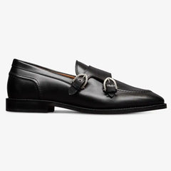 Randolph Monk Strap Dress Shoe Black Leather