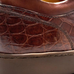 Chambers Reserve Lace-up Sneaker Chili Croc Leather