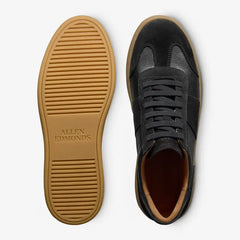 Ludlow Slip-on Stretch-lace Sneaker Black Leather & Suede