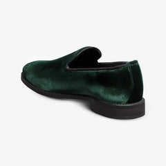 Robinson Smoking Slip-on Loafer Green Velvet
