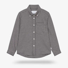 Les Deux Konrad Check Flannel Shirt Black And White