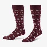 Fair Isle Dress Socks Tan
