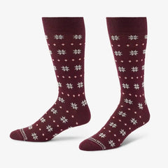 Fair Isle Dress Socks Tan