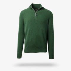 Cashmere Quarter-zip Sweater Green