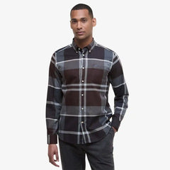 Barbour Dunoon Tailored Tartan Shirt Midnight Oak Tartan