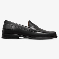 Sorrento Penny Loafer Black Leather
