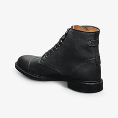 Landon Cap-Toe Boot Black Leather