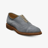 Park Avenue Verse Cap-toe Oxford Dress Shoe Steel Blue Suede