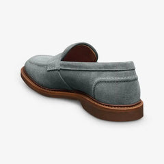 Randolph Verse Penny Loafer Steel Blue Suede