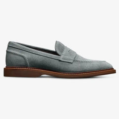 Randolph Verse Penny Loafer Steel Blue Suede