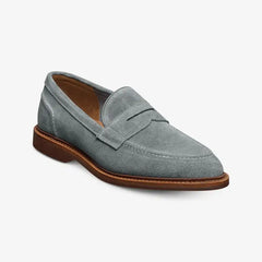 Randolph Verse Penny Loafer Steel Blue Suede