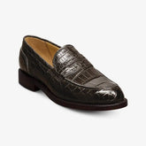 Miller Reserve Penny Loafer Dark Brown Genuine Crocodile