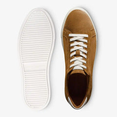 Courtside Lace-up Sneaker Fawn Tan Suede