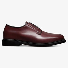 Rowan Reserve Plain-toe Derby Dress Shoe Burgundy Polished Calf Leather