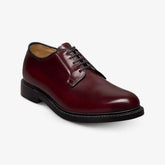 Rowan Reserve Plain-toe Derby Dress Shoe Burgundy Polished Calf Leather