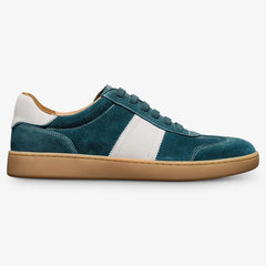 Ludlow Slip-on Stretch-lace Sneaker Peacock Teal Suede