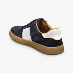 Ludlow Slip-on Stretch-lace Sneaker Navy Suede