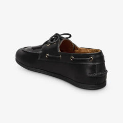 Aruba Boat Shoe Black Chromexcel Leather