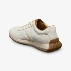 Luka Slip-on Stretch-lace Sneaker White Nylon & Suede
