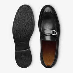 Rollins Buckle Loafer Black Leather