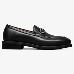 Rollins Buckle Loafer Black Leather