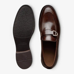 Rollins Buckle Loafer Dark Brown Leather