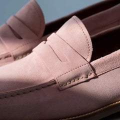 Sorrento Penny Loafer Light Pink Suede