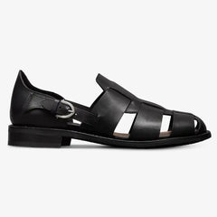 Ravello Fisherman Sandal Black Leather