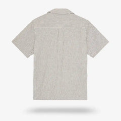 Les Deux Lukas Cotton-linen Short-sleeve Shirt Teak Brown