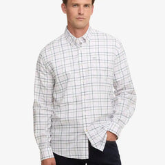 Barbour Caswell Tattersall Shirt Pink Cotton