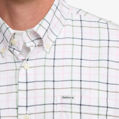 Barbour Caswell Tattersall Shirt Pink Cotton