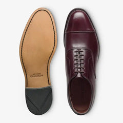 Park Avenue Cap-toe Oxford Dress Shoe Burgundy Polished Leather