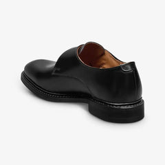 Ryder Single Monk Strap Dress Shoe Black Leather