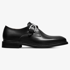 Ryder Single Monk Strap Dress Shoe Black Leather