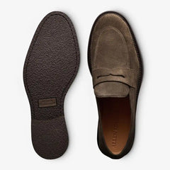 Como Penny Loafer Dark Olive Green Suede