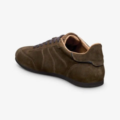 Aidan Lace-up Sneaker Dark Olive Green Suede