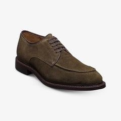 Rivington Apron-toe Derby Dress Shoe Dark Olive Green Suede