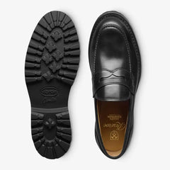 Miller Reserve Lug Penny Loafer Black Leather