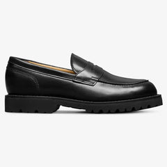 Miller Reserve Lug Penny Loafer Black Leather