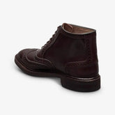 McAllister Wingtip Oxford Dress Boot Burgundy Polished Calf Leather