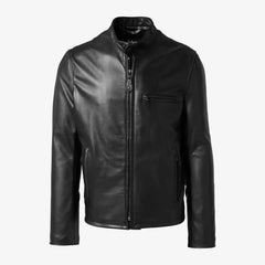 Schott® N.Y.C. x Allen Edmonds Café Racer 2.0 Jacket Black Leather