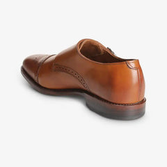 St. John's Double Monk Strap Dress Shoe Walnut Brown Leather