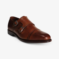 St. John's Double Monk Strap Dress Shoe Dark Chili Leather