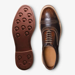 Strandmok Cap-toe Oxford with Dainite Rubber Sole Brown Saddle Leather