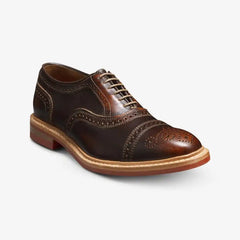 Strandmok Cap-toe Oxford with Dainite Rubber Sole Brown Saddle Leather