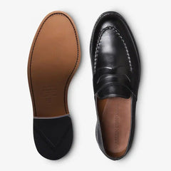 Randolph Penny Loafer Black Leather